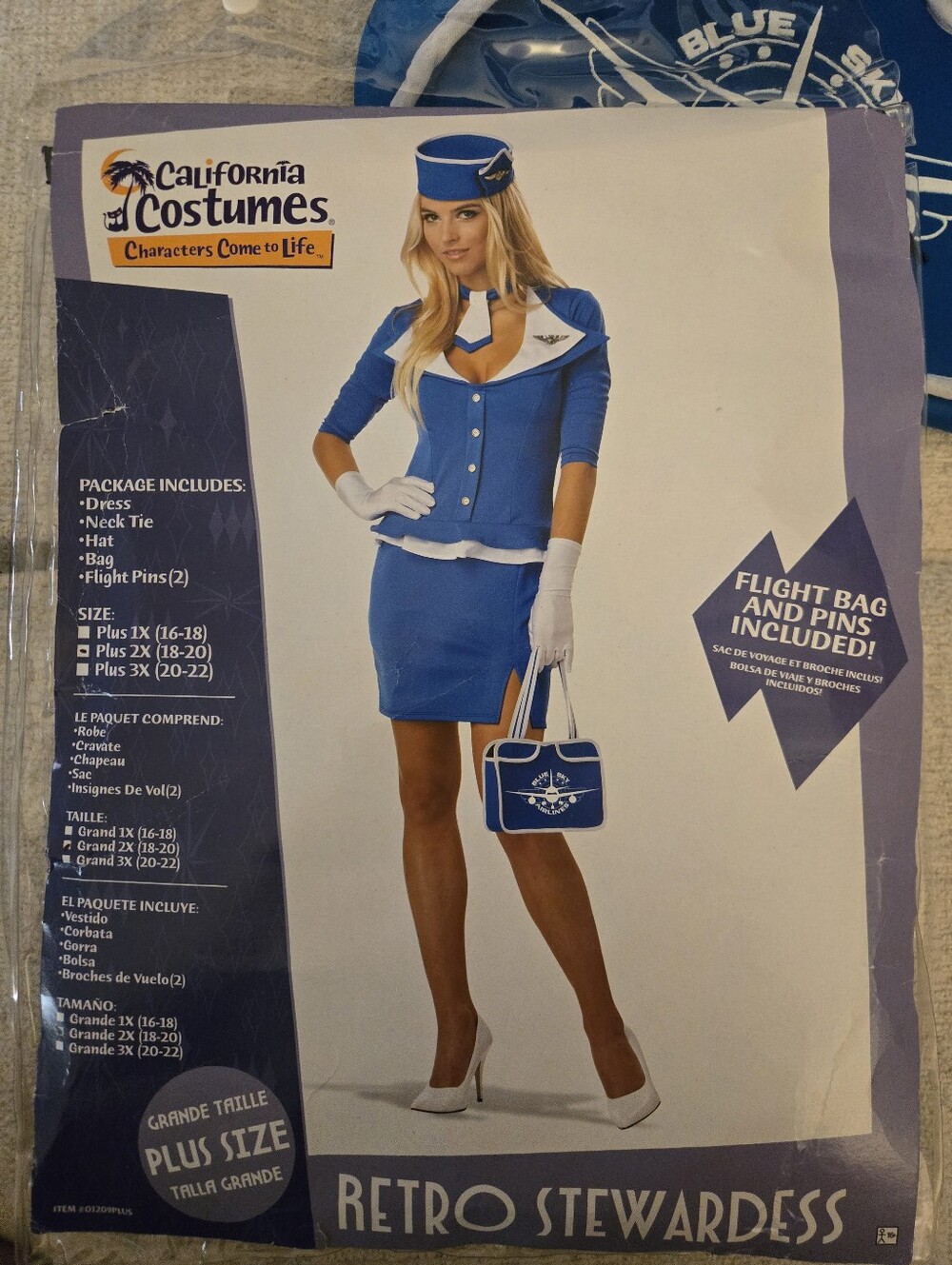 California Costumes Retro Stewardess Size 2X
